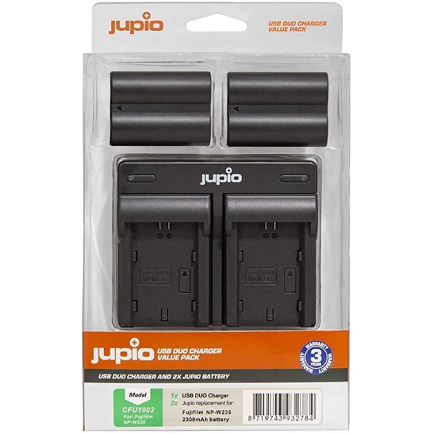 KIT 2 BATTERIES NP-W235+CHARGEUR USB