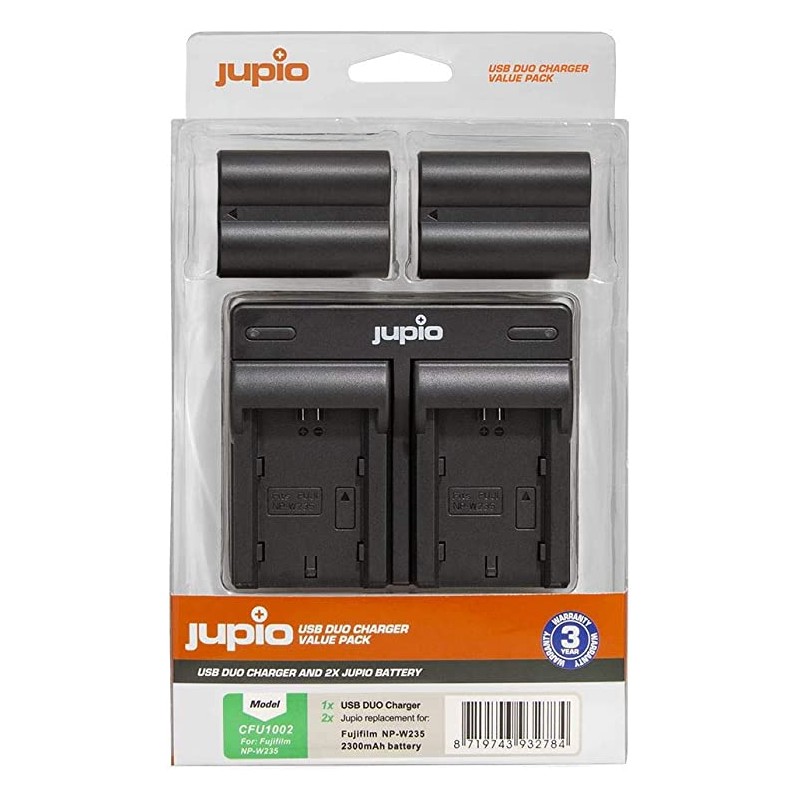 KIT 2 BATTERIES NP-W235+CHARGEUR USB
