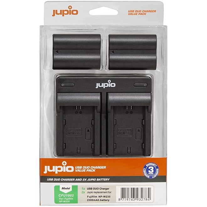 KIT 2 BATTERIES NP-W235+CHARGEUR USB