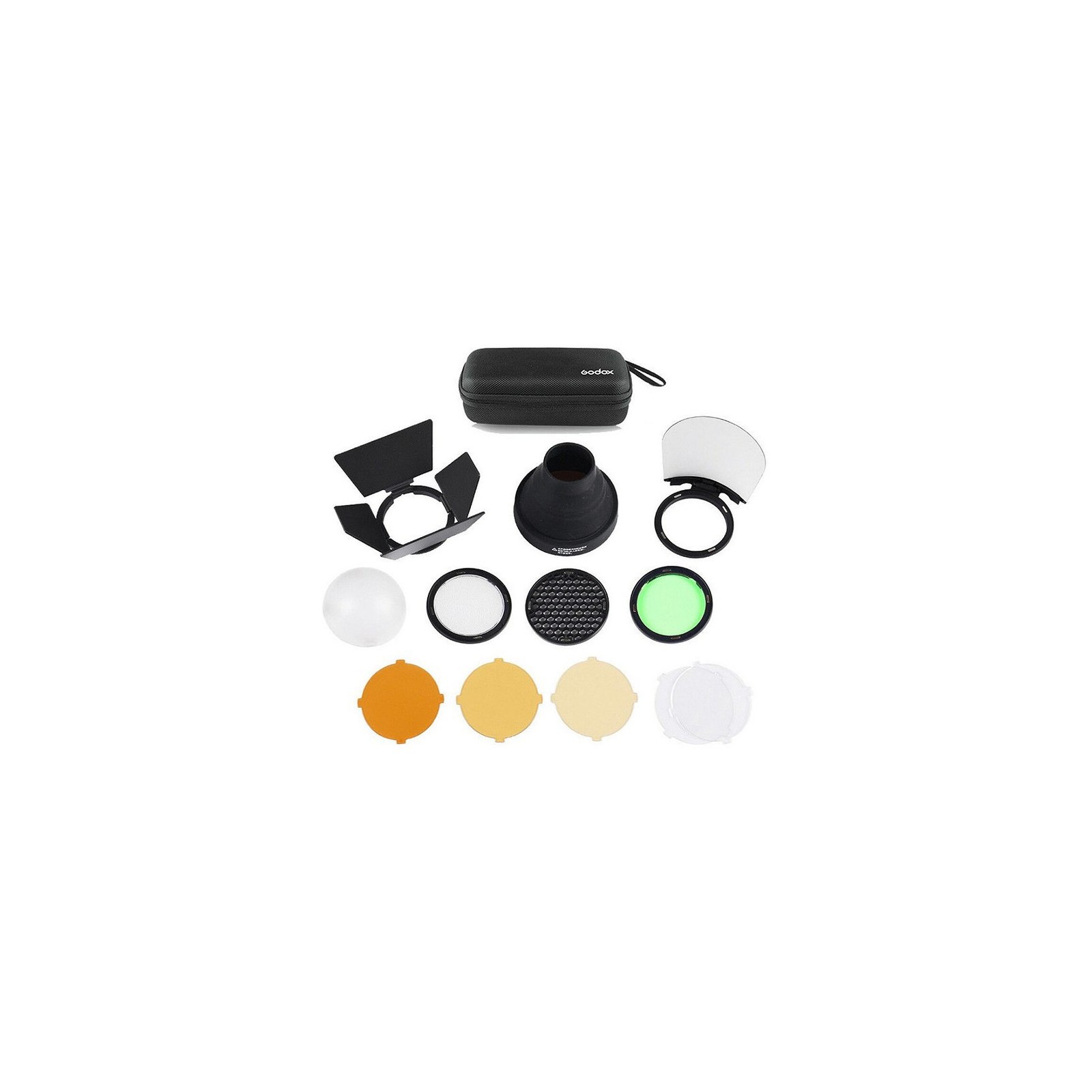 Godox AK-R1 Kit d'Accessoires pour Flash de Poche avec rotule et Filtre