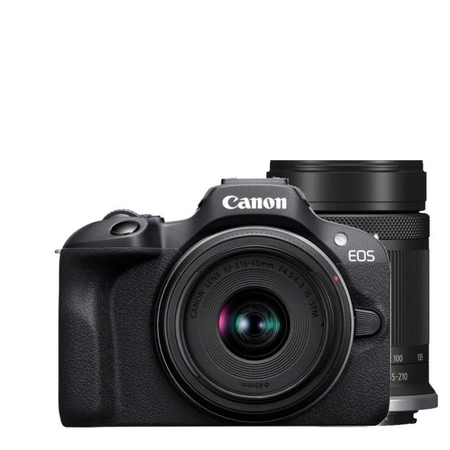EOS R100 + RF-S 18-45mm F4.5-6.3 IS STM + RF-S 55-210mm F5-7.1 IS STM