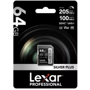Carte SD Silver Plus V30 UHS-I Lexar pour appareil photo - Concept Store Photo