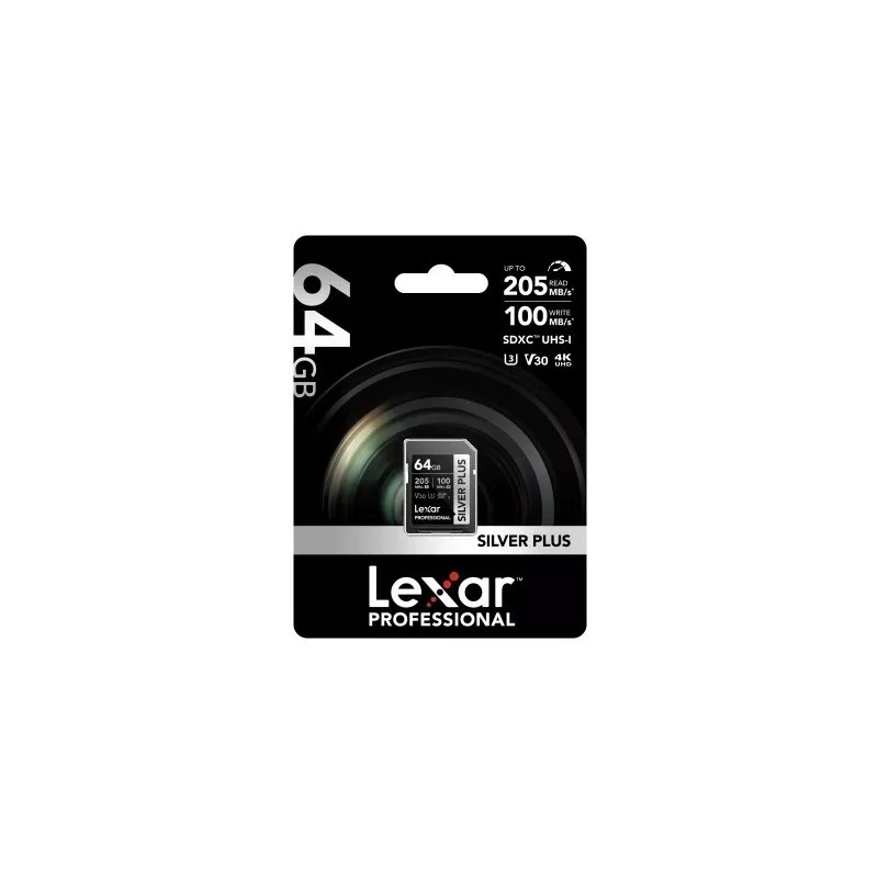 Lexar Carte SD Silver Plus V30 UHS-I
