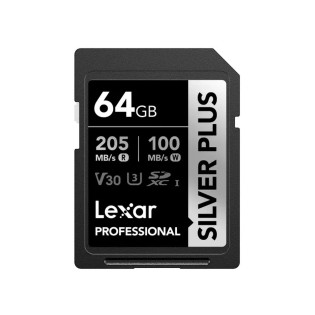 Carte SD Silver Plus V30 UHS-I Lexar pour appareil photo - Concept Store Photo