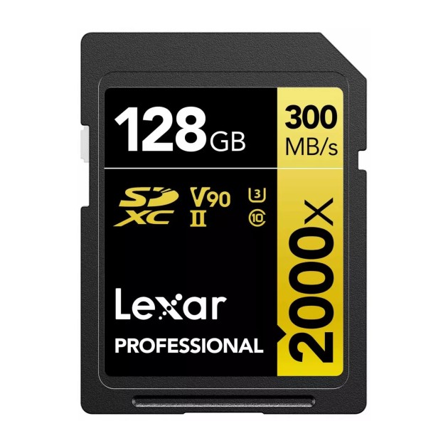 Carte SD 2000X PRO UHS-II V90 Gold Lexar pour appareil photo - Concept Store