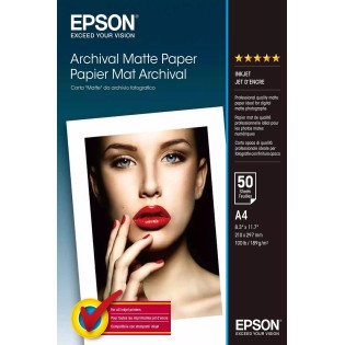 Papier Archival Mat 189g (50 Feuilles)