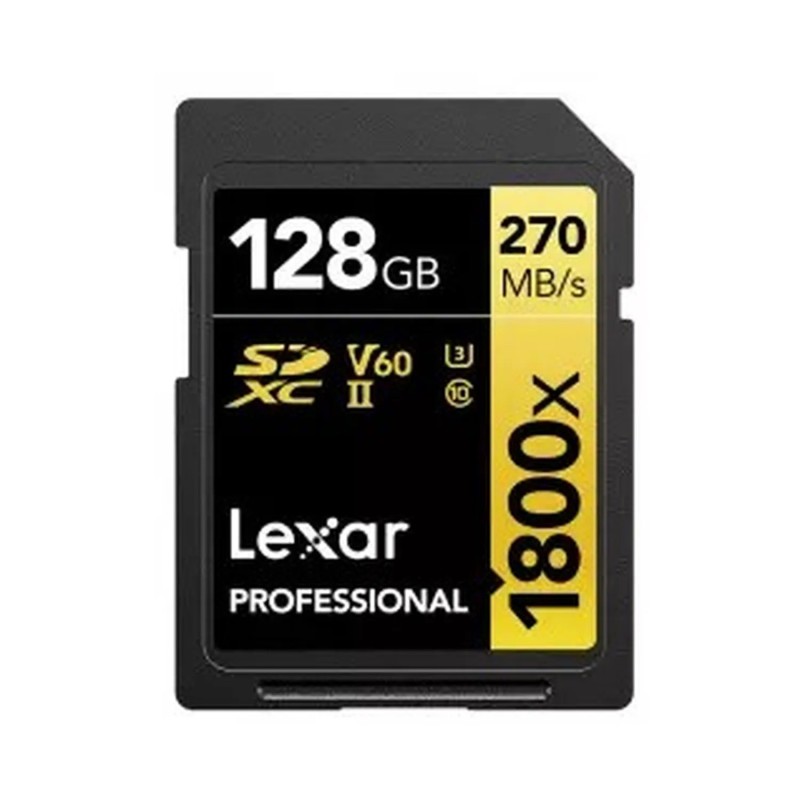 Lexar Carte SDXC 1800x UHS-II V60 Gold