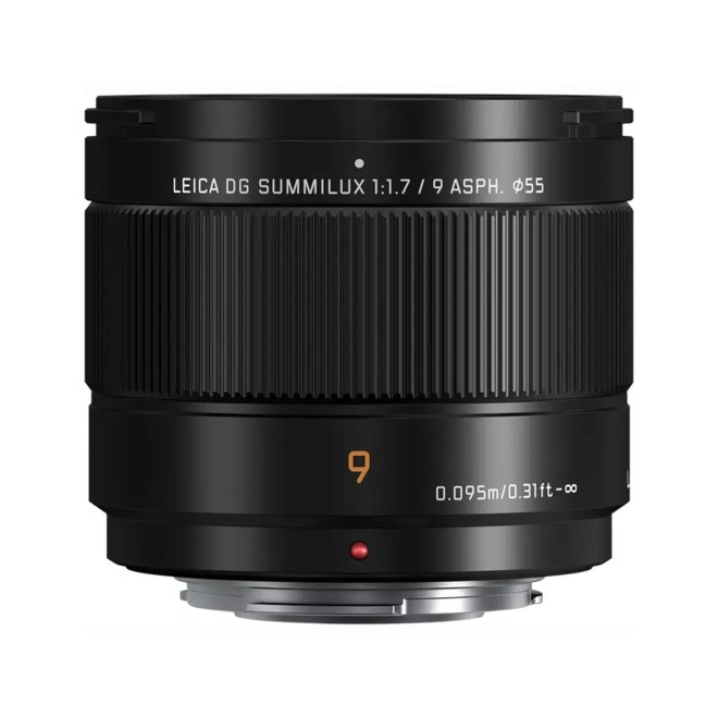 objectif panasonic leica dg summilux 9mm f1.7 asph micro quatre tiers noir