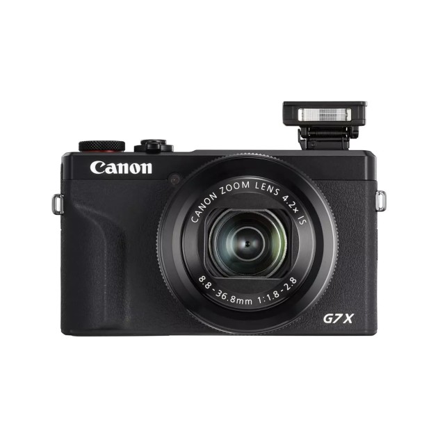 Compact Canon PowerShot G7 X Mark III Noir, Gris – Kit Poignée Trépied + Carte SD 64 Go