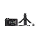 Compact Canon PowerShot G7 X Mark III Noir, Gris – Kit Poignée Trépied + Carte SD 64 Go