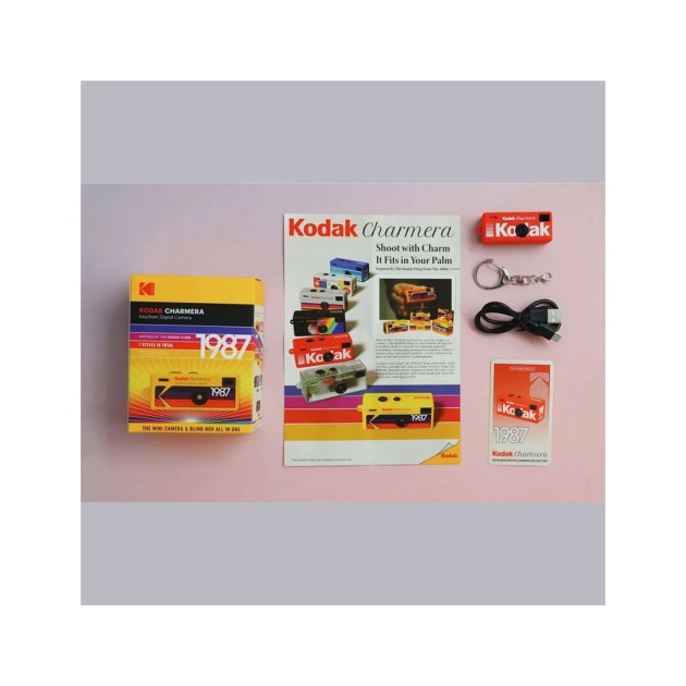 Kodak CHARMERA Mini Appareil Photo Porte-clés Kodak – Appareil Photo Rétro Numérique