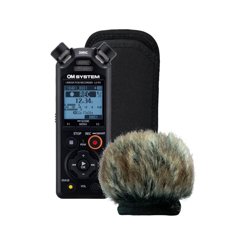 OM SYSTEM LS‑P5 Kit Protection Vent Anti‑Bruit Extérieur