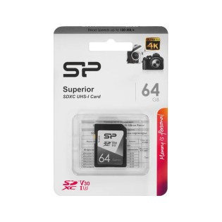 SiliconPower Carte mémoire SD 64Gb - Stockage / Carte mémoire - Concept Store Photo