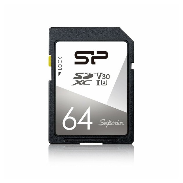 SiliconPower Carte mémoire SD 64Gb - Stockage / Carte mémoire - Concept Store Photo
