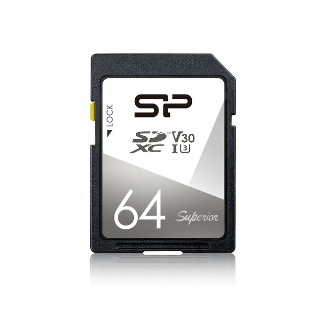 SiliconPower Carte mémoire SD 64Gb - Stockage / Carte mémoire - Concept Store Photo