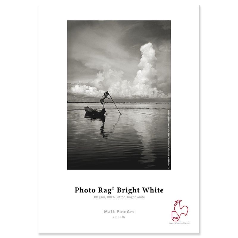 Hahnemühle Papier PHOTO RAG BRIGHT WHITE 310g (25 feuilles) - Papier jet d'encre - Concept Store Photo