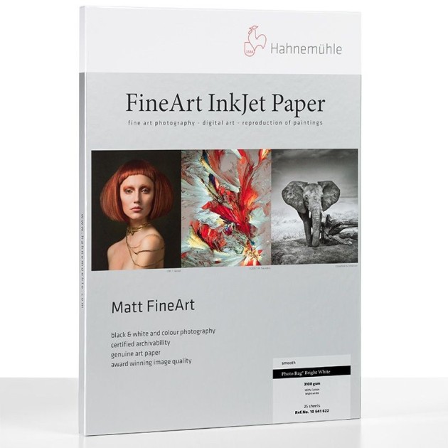 Hahnemühle Papier PHOTO RAG BRIGHT WHITE 310g (25 feuilles) - Papier jet d'encre - Concept Store Photo