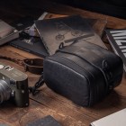Pochette photo Wotancraft Portable Pouch L Black Leather