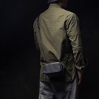 Pochette photo Wotancraft Portable Pouch L Black Leather