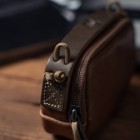 Pochette photo cuir Wotancraft Portable Pouch S Brown