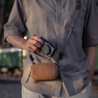 Pochette photo cuir Wotancraft Portable Pouch S Brown