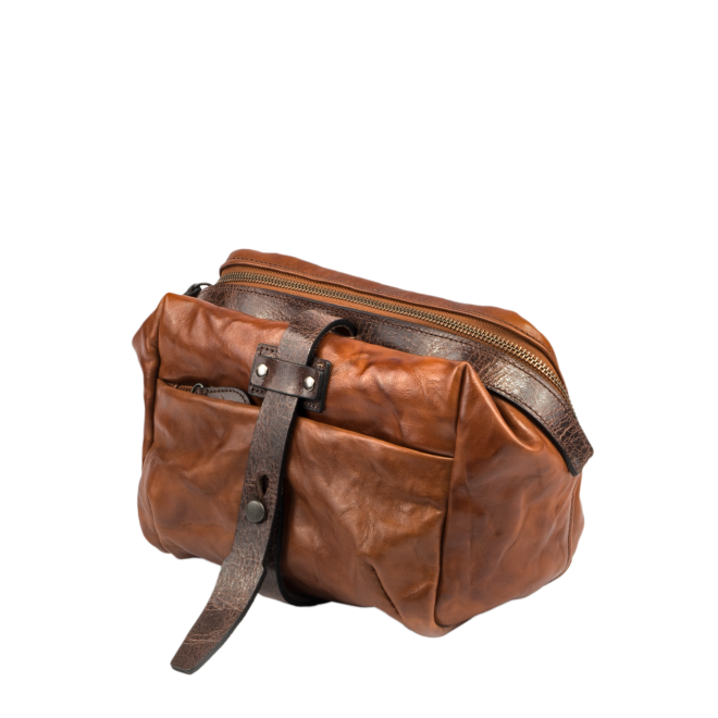 Sac photo bandoulière Wotancraft Mini Rider Brown Leather