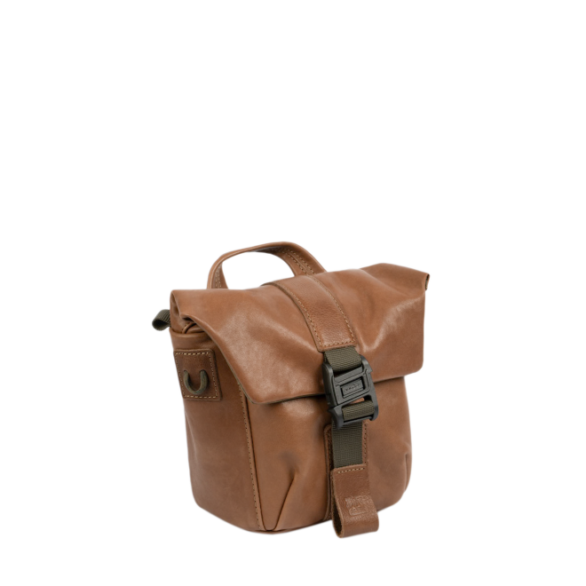 Sac photo bandoulière Wotancraft Pilot 2L Brown Leather