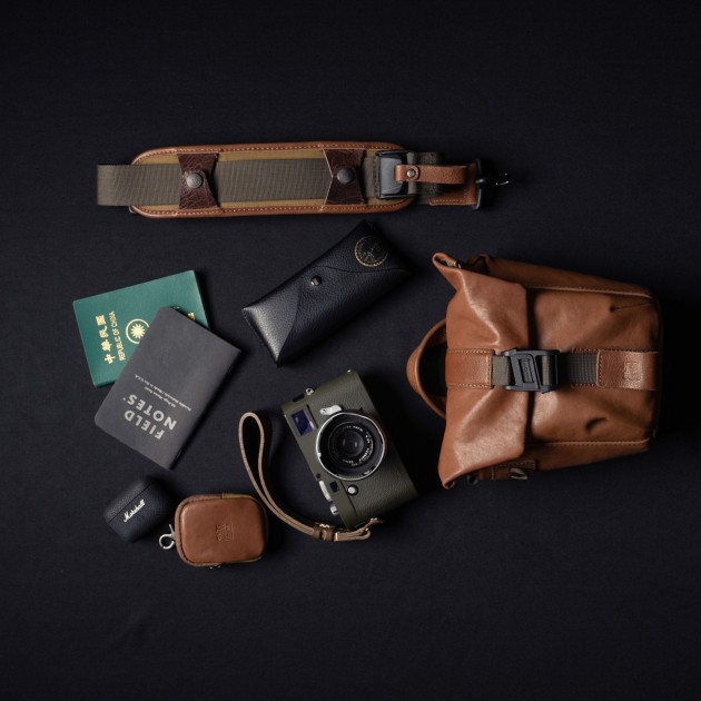 Sac photo bandoulière Wotancraft Pilot 2L Brown Leather