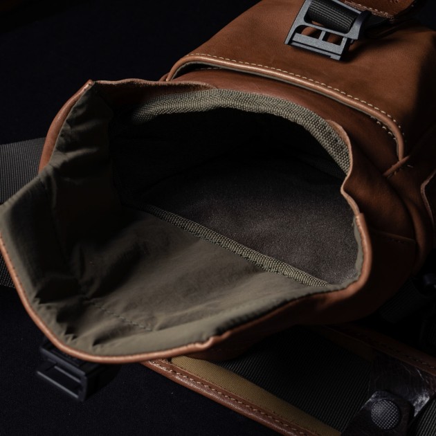 Sac photo bandoulière Wotancraft Pilot 2L Brown Leather