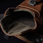 Sac photo bandoulière Wotancraft Pilot 2L Brown Leather