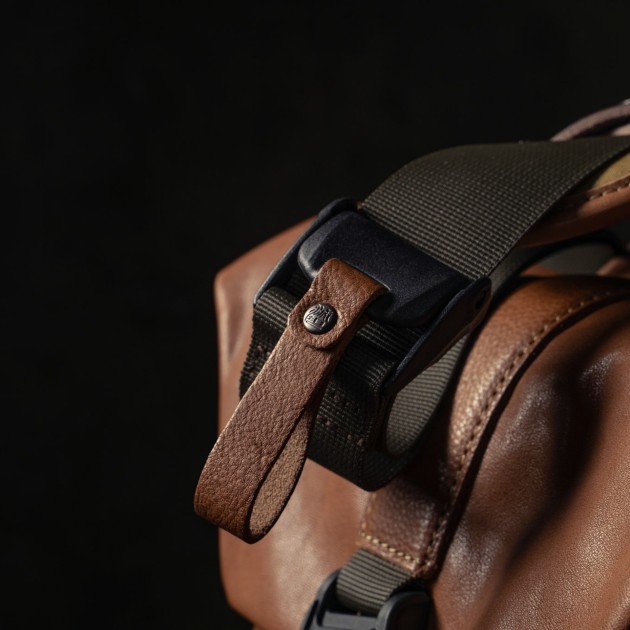 Sac photo bandoulière Wotancraft Pilot 2L Brown Leather