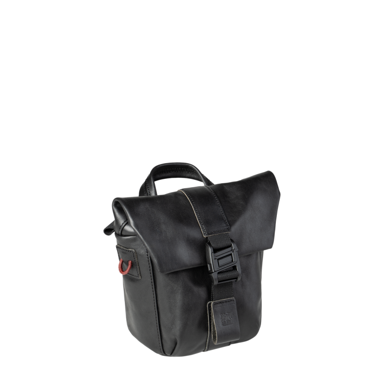 Sac photo bandoulière Wotancraft Pilot 2L Black Leather