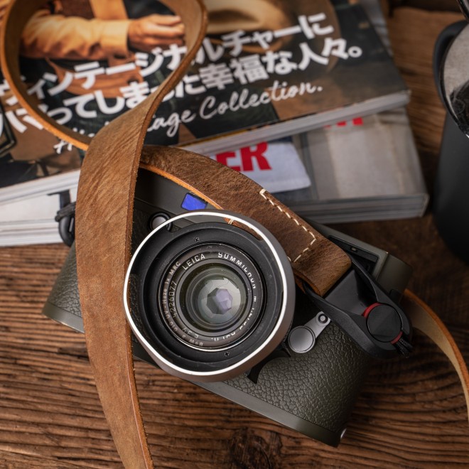 Sangle photo cuir Wotancraft Full Leather Camera Neck Strap