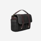 Ona Brixton toile cirée Noire, sac photo messenger