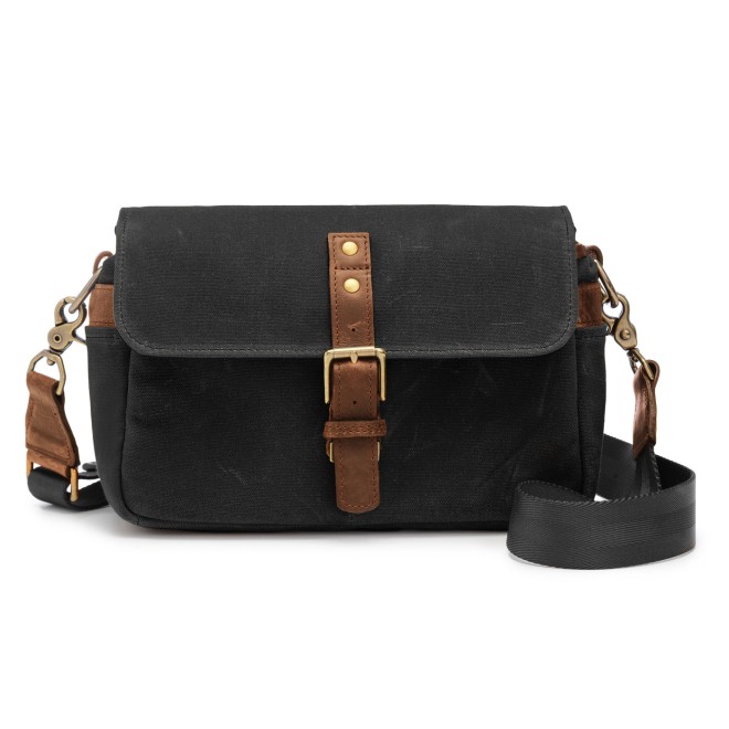 Ona Bowery toile cirée Noire, sac photo bandoulière