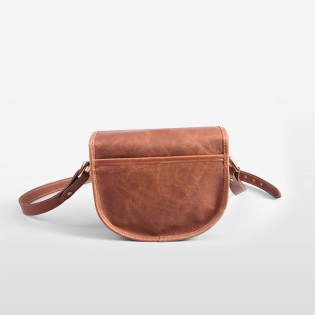Ona Savannah cuir Antique Cognac, petit sac photo bandoulièr