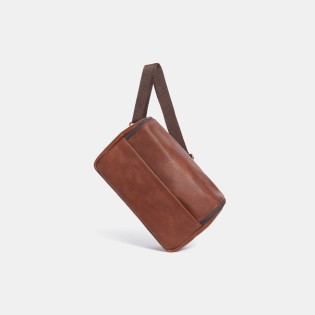 Ona Rockaway cuir Antique Cognac, sac photo à pivoter