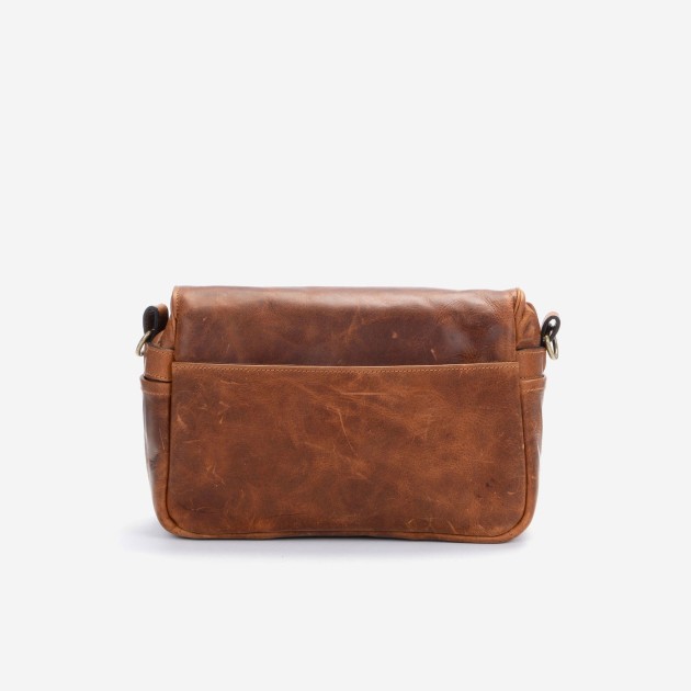 Ona Bowery cuir Antique Cognac, sac photo bandoulière