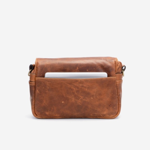 Ona Bowery cuir Antique Cognac, sac photo bandoulière