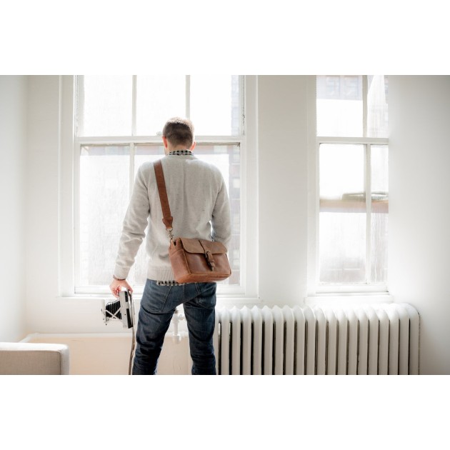 Ona Bowery cuir Antique Cognac, sac photo bandoulière