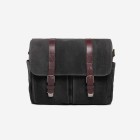 Ona Brixton toile cirée Noire, sac photo messenger