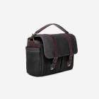 Ona Brixton toile cirée Noire, sac photo messenger