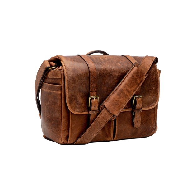 Ona Brixton cuir Antique Cognac, sac photo messenger