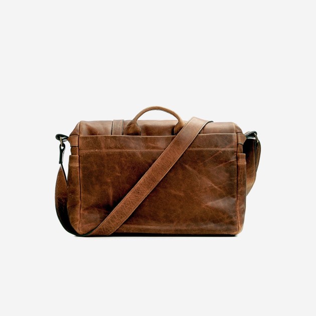 Ona Brixton cuir Antique Cognac, sac photo messenger