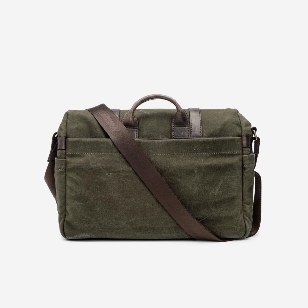 Ona Brixton toile cirée Olive, sac photo messenger