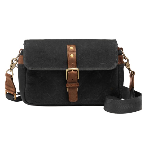 Ona Bowery toile cirée Noire, sac photo bandoulière