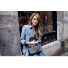 Ona Bowery toile cirée Smoke, sac photo bandoulière