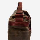Ona Astoria toile cirée Field Tan, grand sac photo messenger