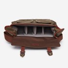 Ona Astoria toile cirée Field Tan, grand sac photo messenger