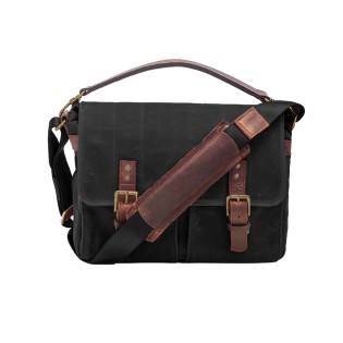 Ona Prince Street toile cirée Noire, sac photo messenger